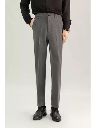 Zhou Smart Office Slim Fit Trousers-korean-fashion-Trousers-Zhou's Closet-OH Garments