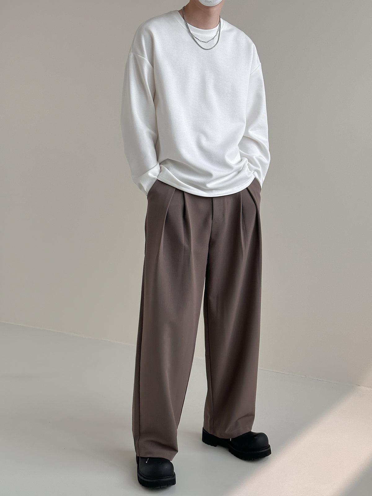 Zhou Snap Buttoned Long Sleeve T-Shirt-korean-fashion-T-Shirt-Zhou's Closet-OH Garments