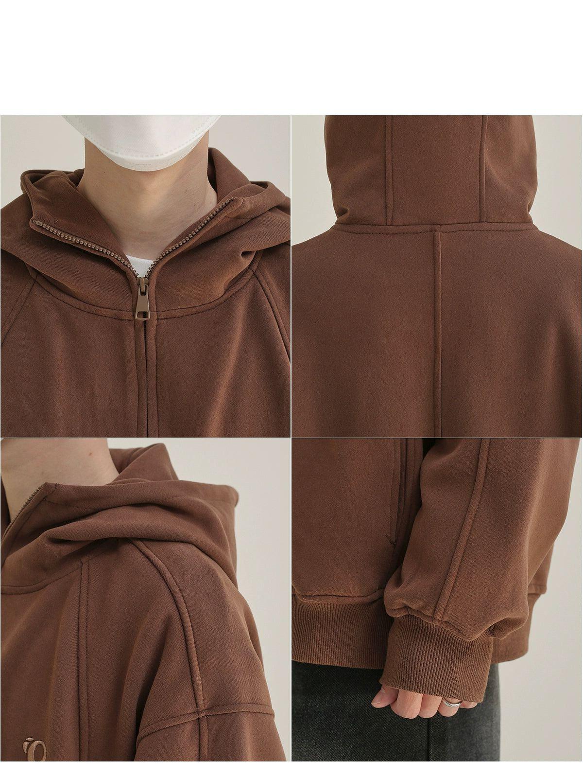 Zhou Solid Color Casual Hoodie-korean-fashion-Hoodie-Zhou's Closet-OH Garments