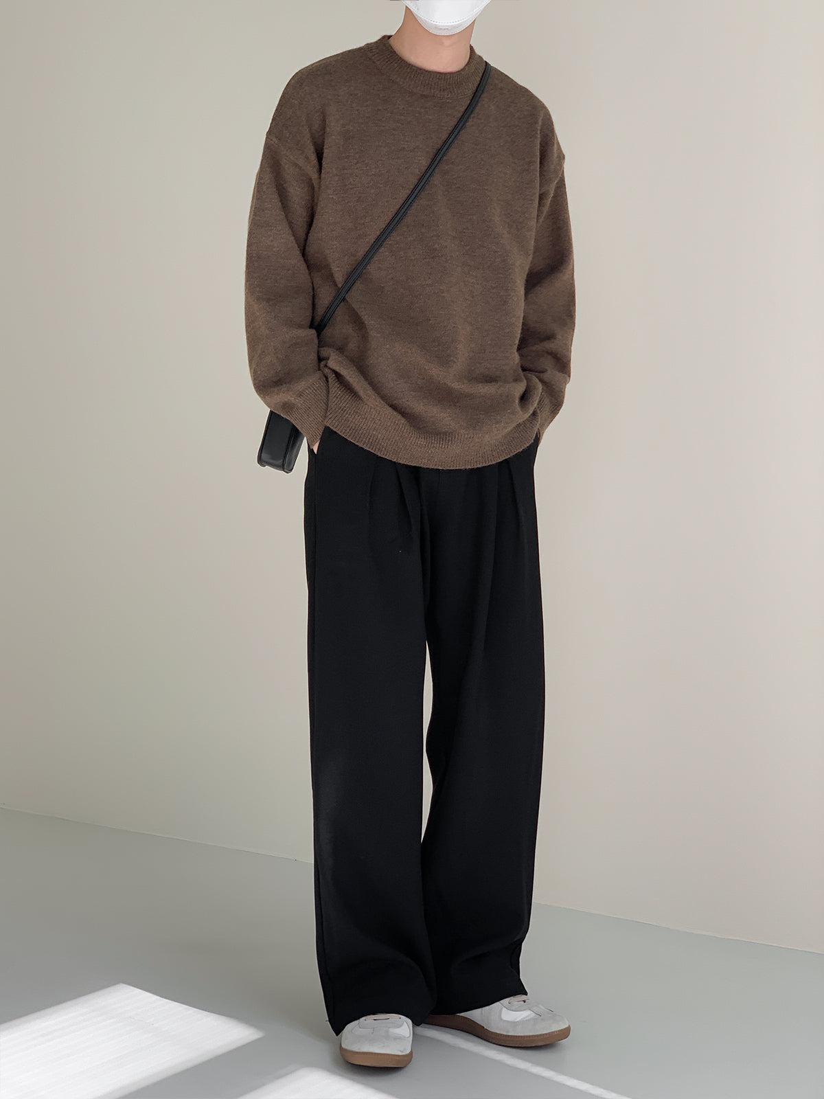 Zhou Solid Color Cozy Sweater-korean-fashion-Sweater-Zhou's Closet-OH Garments