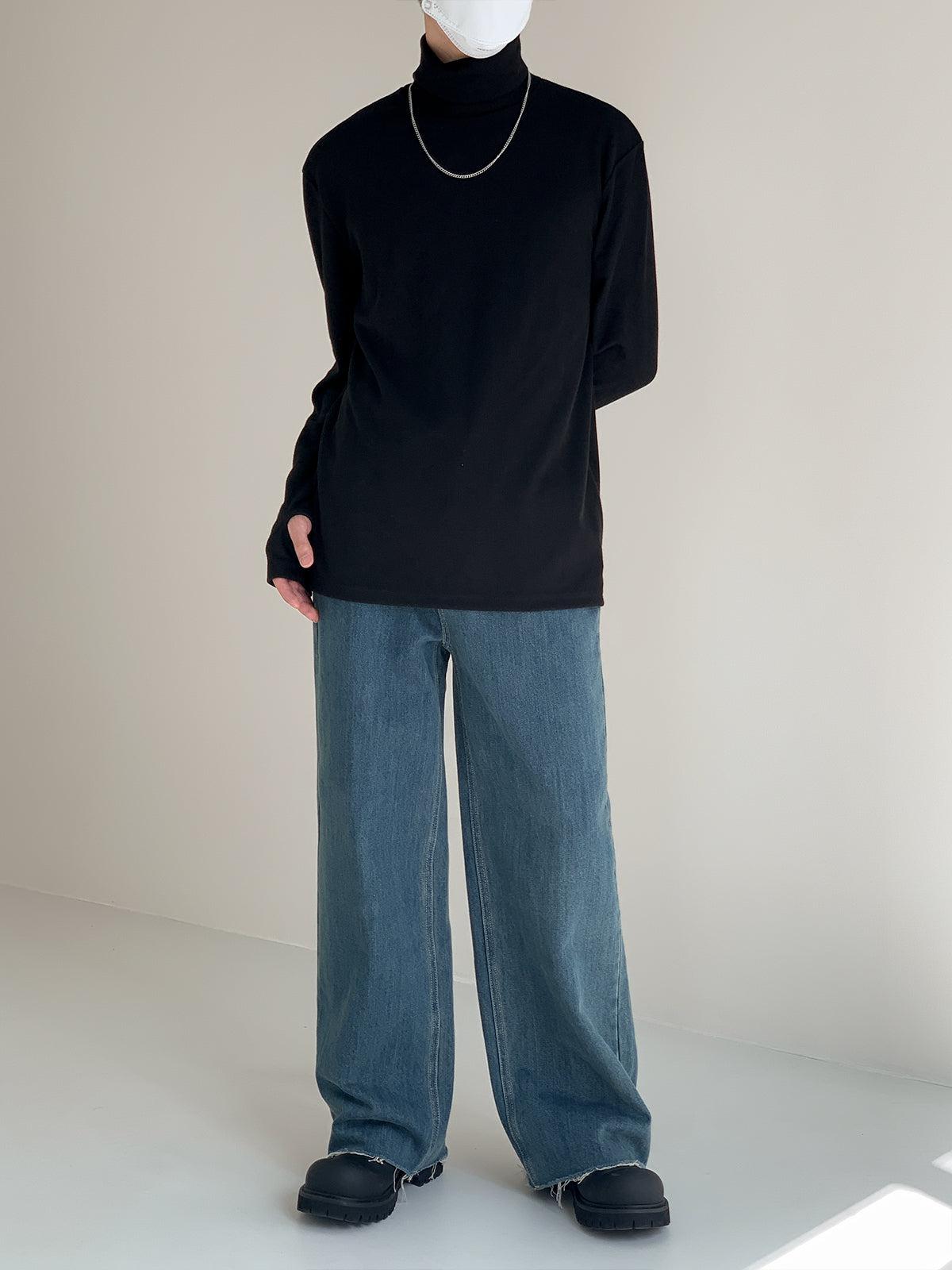 Zhou Solid Color Slim Fit Turtleneck-korean-fashion-Turtleneck-Zhou's Closet-OH Garments
