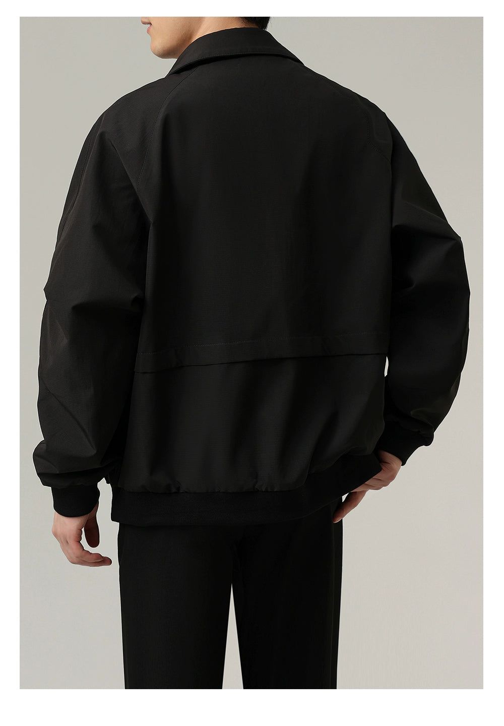 Zhou Solid Zipped Pocket Bomber Jacket-korean-fashion-Jacket-Zhou's Closet-OH Garments