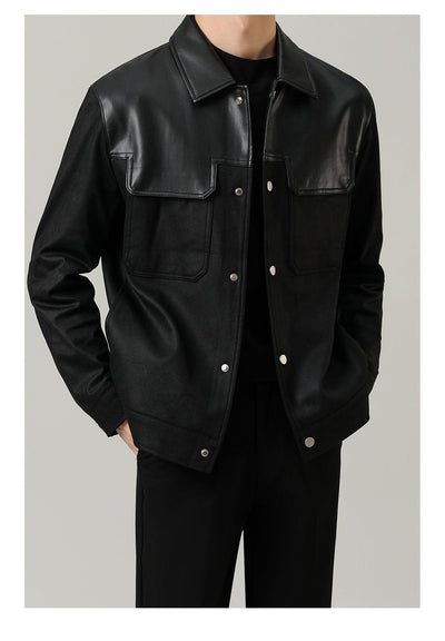 Zhou Spliced Detail Sports Jacket-korean-fashion-Jacket-Zhou's Closet-OH Garments