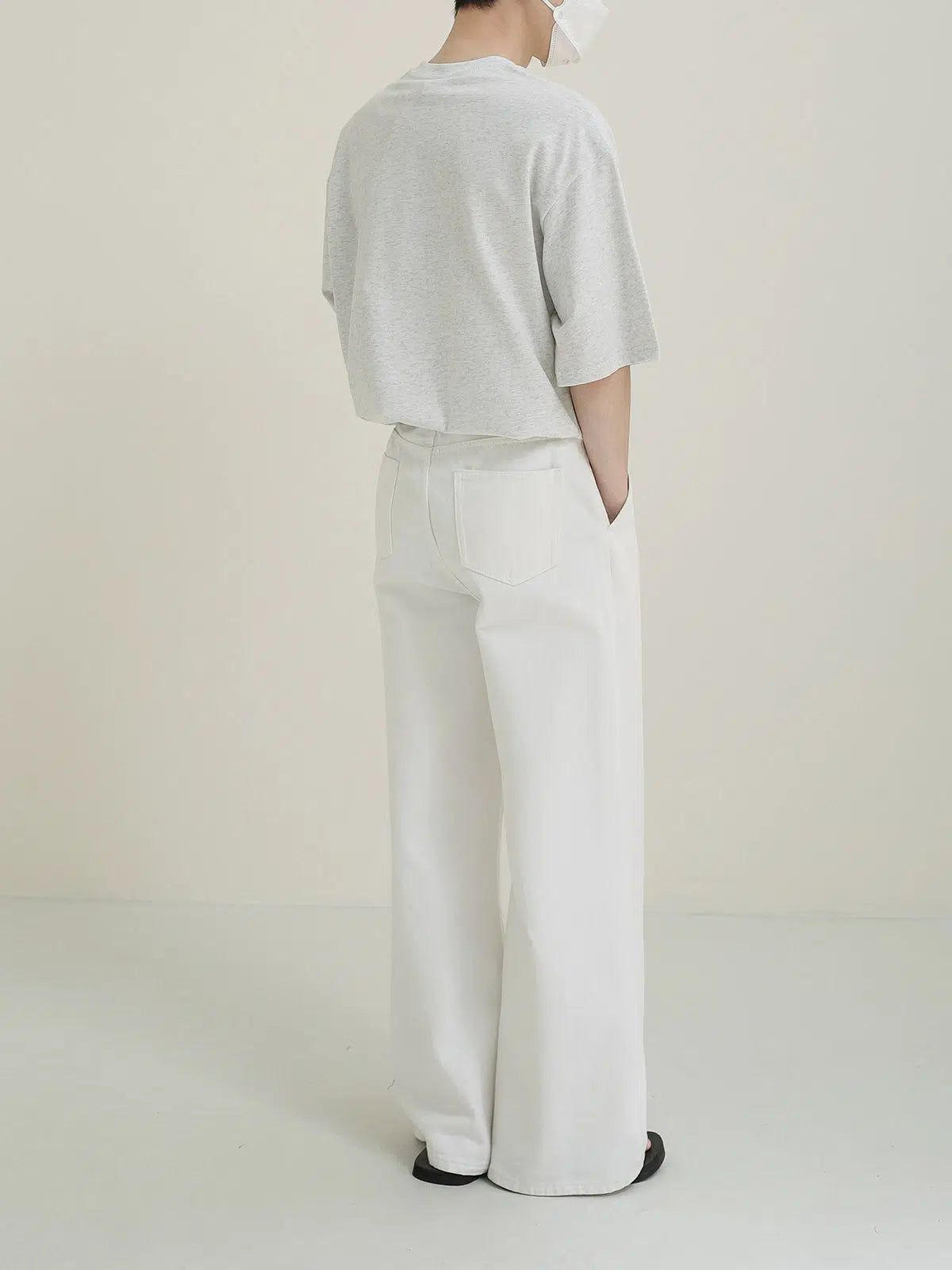 Zhou Stitch Minimal Logo T-Shirt-korean-fashion-T-Shirt-Zhou's Closet-OH Garments