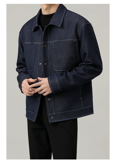 Zhou Stitched Front Pocket Jacket-korean-fashion-Jacket-Zhou's Closet-OH Garments