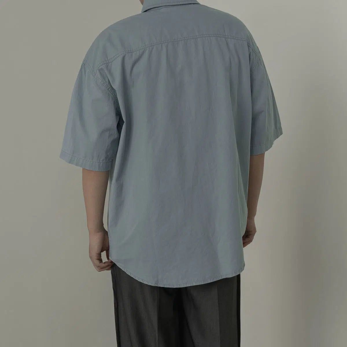 Zhou Stitched Front Pocket Shirt-korean-fashion-Shirt-Zhou's Closet-OH Garments