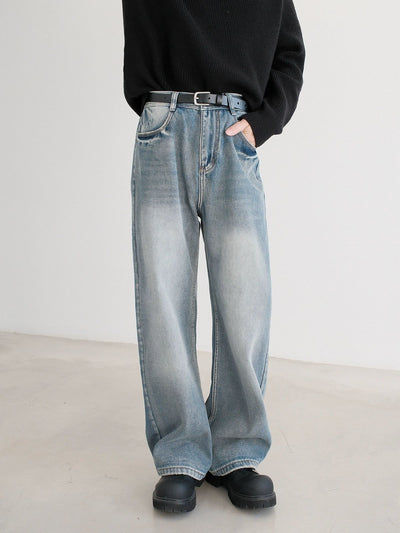 Zhou Straight Leg Bootcut Jeans-korean-fashion-Jeans-Zhou's Closet-OH Garments