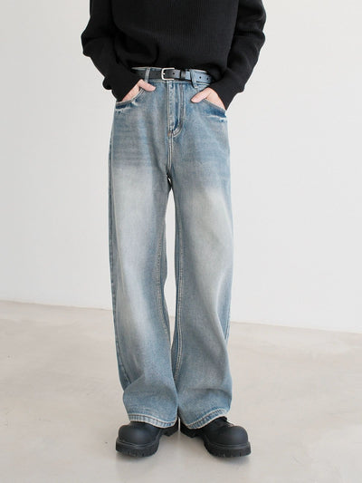 Zhou Straight Leg Bootcut Jeans-korean-fashion-Jeans-Zhou's Closet-OH Garments