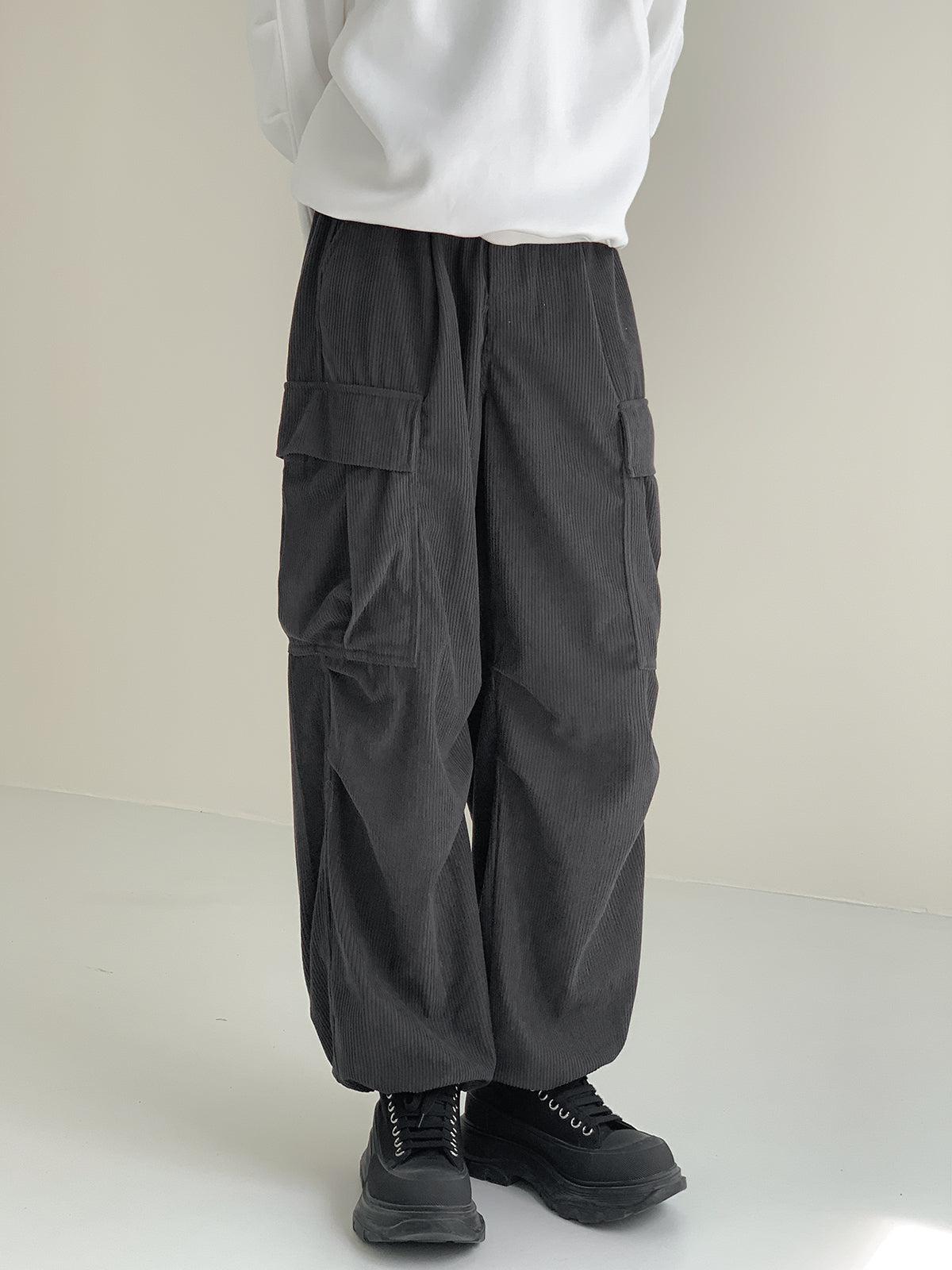 Zhou Straight Leg Cargo Pants-korean-fashion-Pants-Zhou's Closet-OH Garments