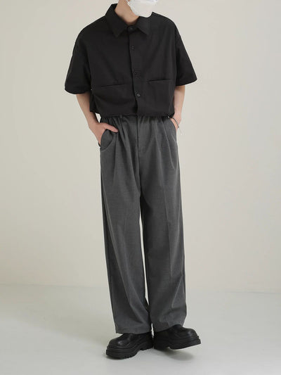Zhou Straight Leg Suit Pants-korean-fashion-Pants-Zhou's Closet-OH Garments