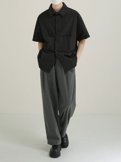 Zhou Straight Leg Suit Pants-korean-fashion-Pants-Zhou's Closet-OH Garments