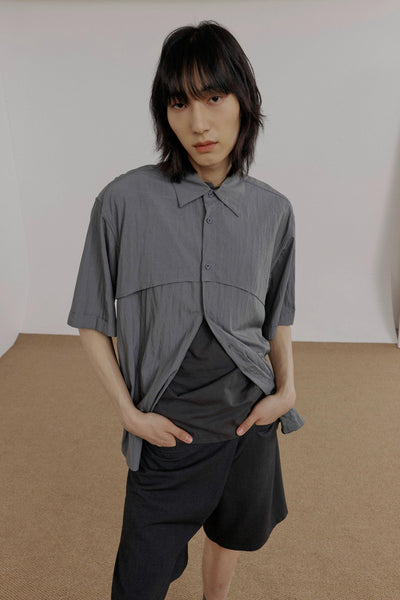 Zhou Structured Comfy Buttoned Shirt-korean-fashion-Shirt-Zhou's Closet-OH Garments