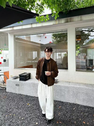 Zhou Structured Faded Ruched Hem Jacket-korean-fashion-Jacket-Zhou's Closet-OH Garments