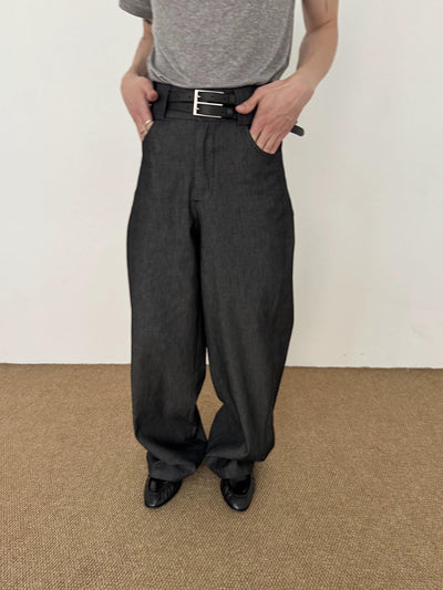 Zhou Structured High Waist Tapered Jeans-korean-fashion-Jeans-Zhou's Closet-OH Garments