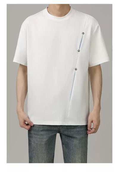 Zhou Structured Pleats T-Shirt-korean-fashion-T-Shirt-Zhou's Closet-OH Garments