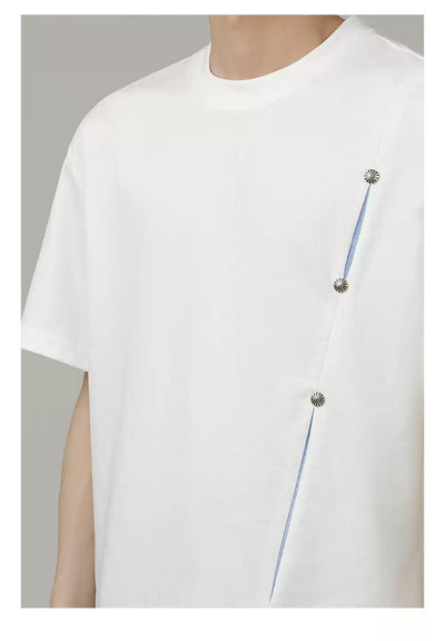 Zhou Structured Pleats T-Shirt-korean-fashion-T-Shirt-Zhou's Closet-OH Garments