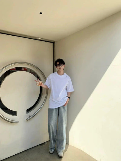 Zhou Structured Raglan Sleeve T-Shirt-korean-fashion-T-Shirt-Zhou's Closet-OH Garments