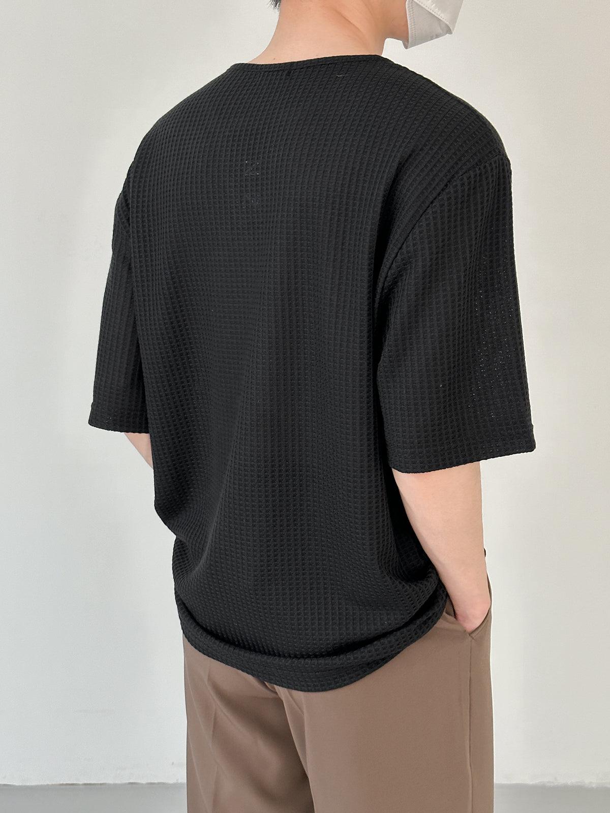 Zhou Textured See Through T-Shirt-korean-fashion-T-Shirt-Zhou's Closet-OH Garments