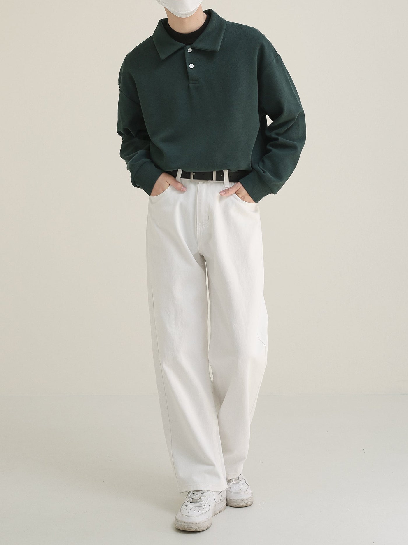 Zhou Thick Long Sleeves Polo-korean-fashion-Polo-Zhou's Closet-OH Garments