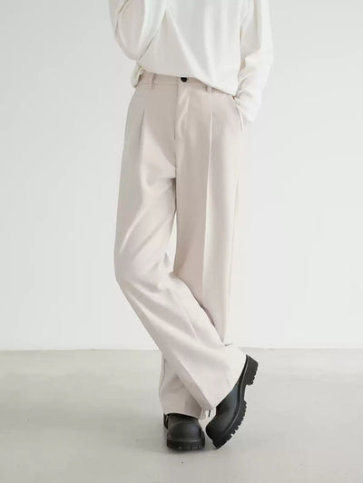 Zhou Thickened Pleats Trousers-korean-fashion-Trousers-Zhou's Closet-OH Garments