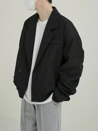 Zhou Two-Buttons Blazer Jacket-korean-fashion-Jacket-Zhou's Closet-OH Garments