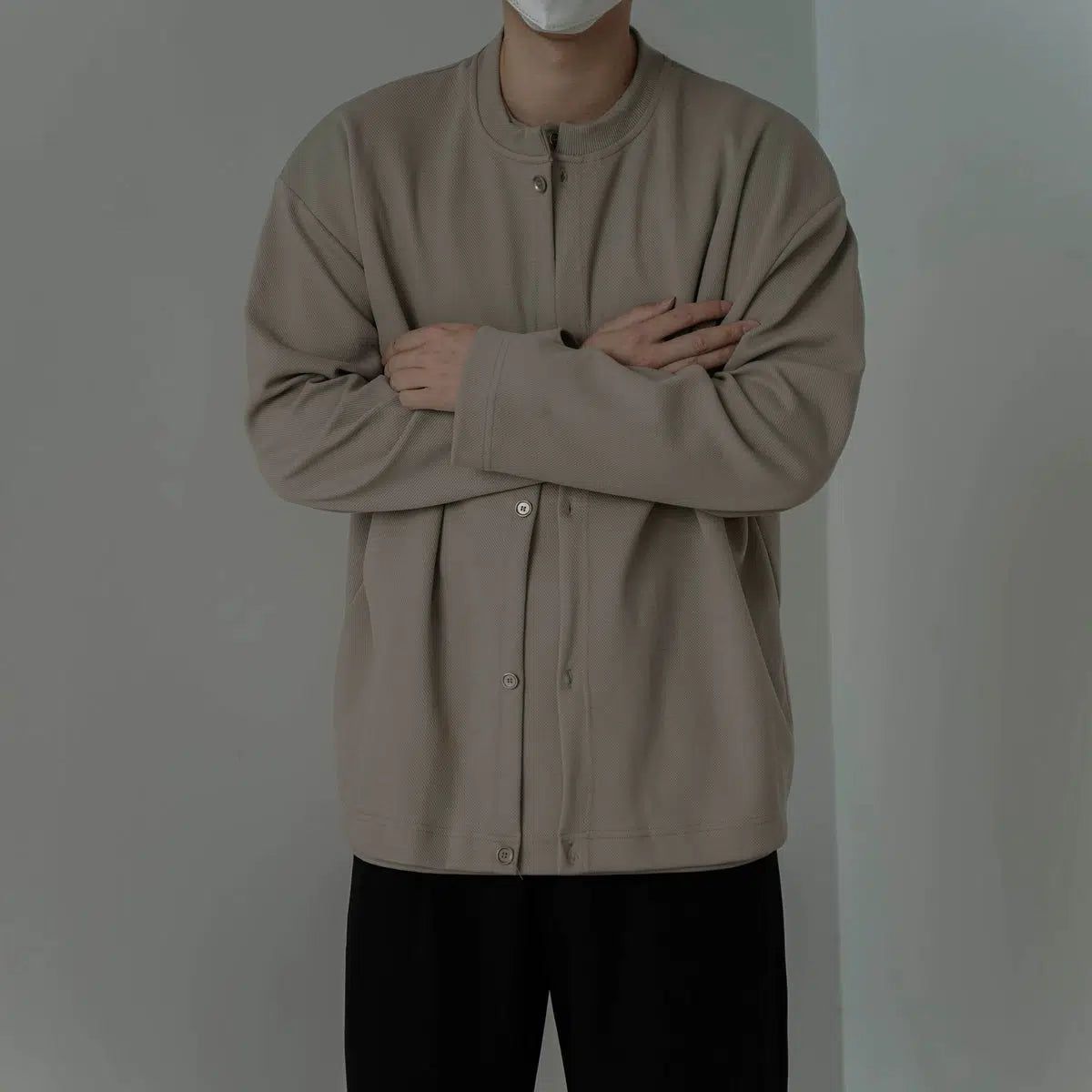 Zhou Two-Piece Spliced Cardigan-korean-fashion-Cardigan-Zhou's Closet-OH Garments