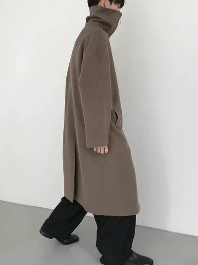 Zhou Two Zipper Ends Classic Long Coat-korean-fashion-Long Coat-Zhou's Closet-OH Garments