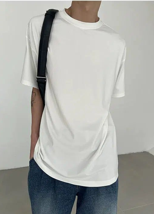 Zhou Versatile Regular Fit T-Shirt-korean-fashion-T-Shirt-Zhou's Closet-OH Garments