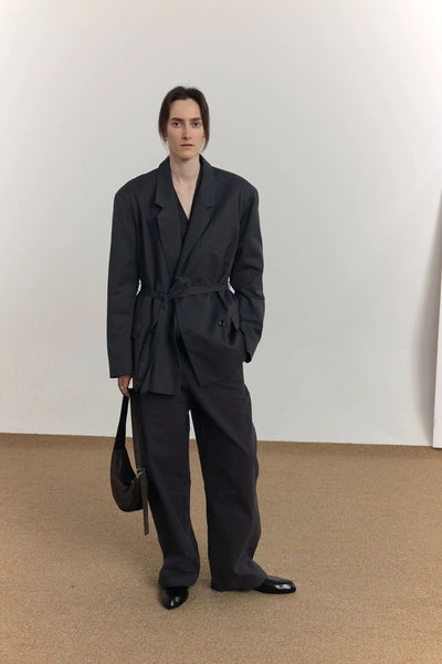 Zhou Versatile Waist Strap Blazer-korean-fashion-Blazer-Zhou's Closet-OH Garments