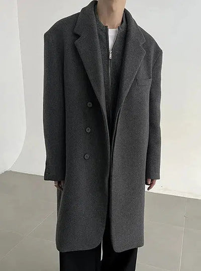 Zhou Vintage Classic Long Coat-korean-fashion-Long Coat-Zhou's Closet-OH Garments