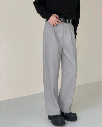 Zhou Vintage Straight Cut Trousers-korean-fashion-Pants-Zhou's Closet-OH Garments