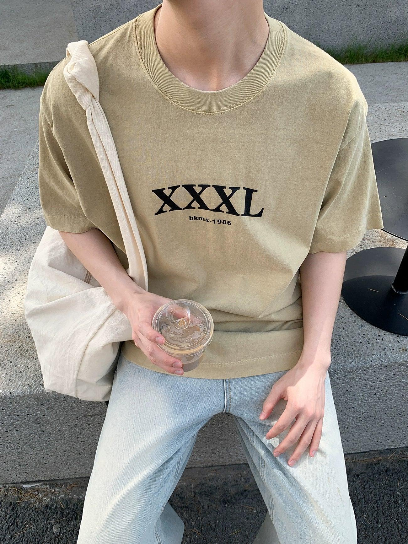 Zhou Washed Loose Printed T-Shirt-korean-fashion-T-Shirt-Zhou's Closet-OH Garments
