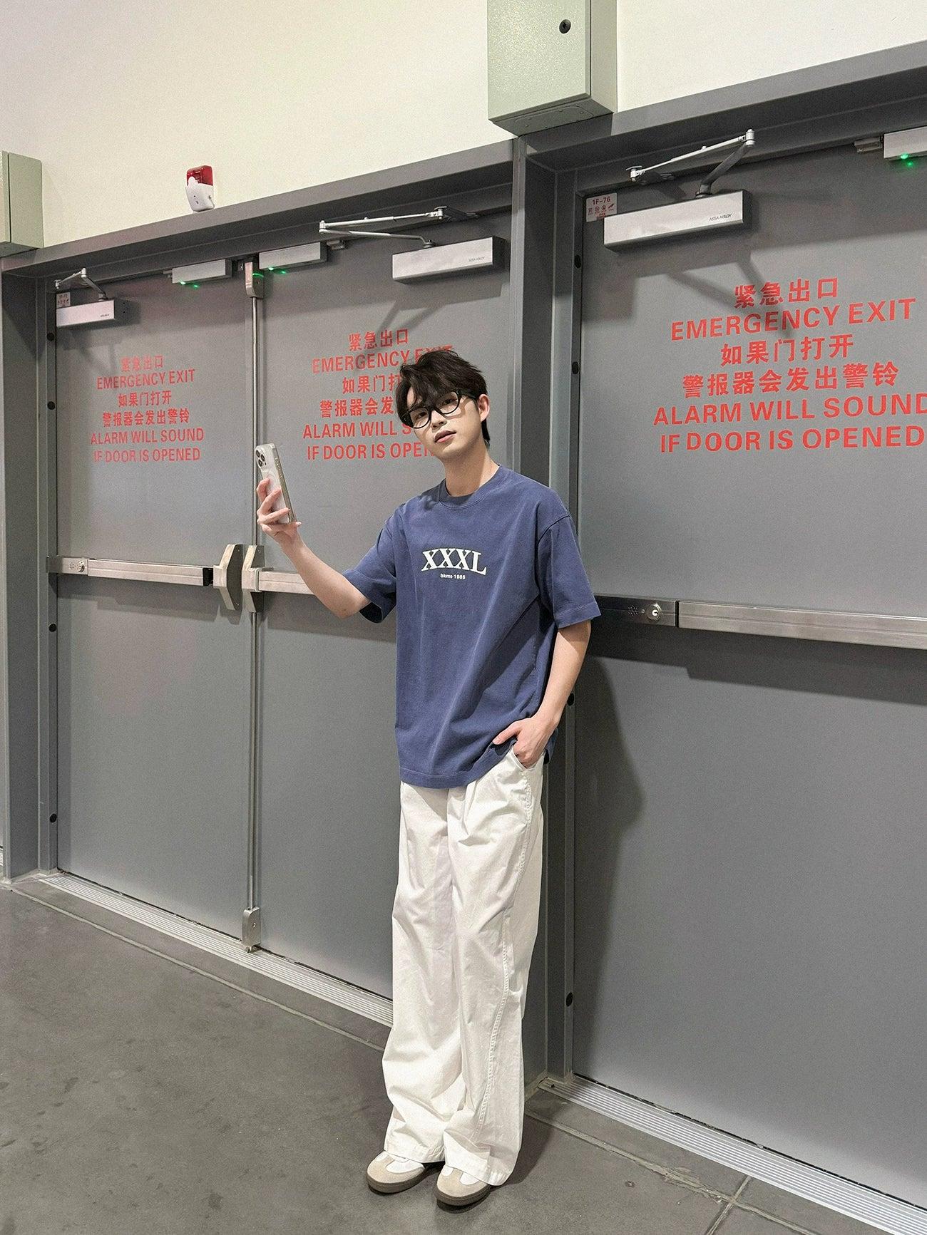 Zhou Washed Loose Printed T-Shirt-korean-fashion-T-Shirt-Zhou's Closet-OH Garments