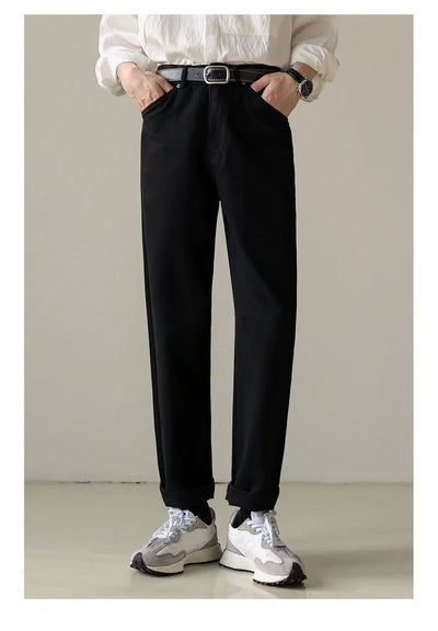 Zhou Washed Slim Fit Soft Jeans-korean-fashion-Jeans-Zhou's Closet-OH Garments