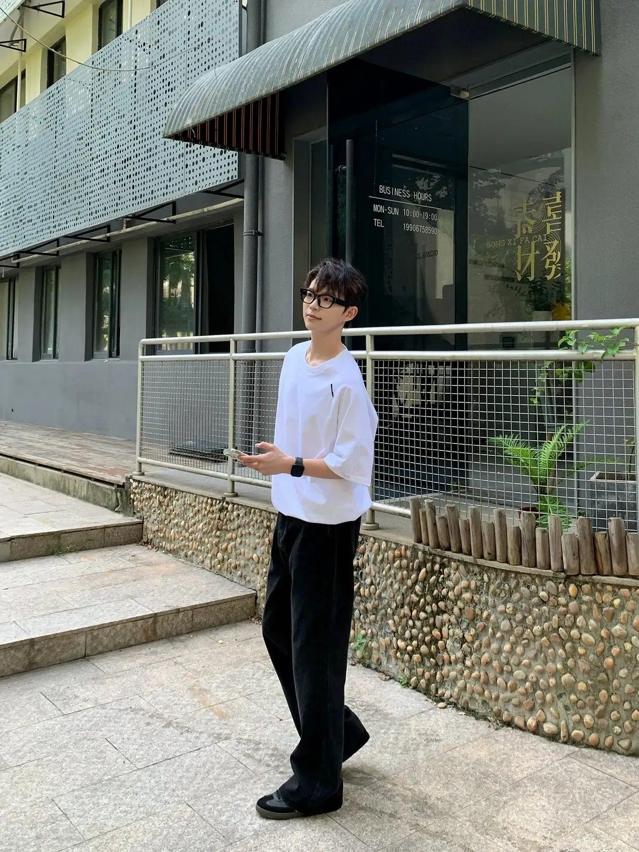 Zhou Washed Straight Jeans-korean-fashion-Jeans-Zhou's Closet-OH Garments