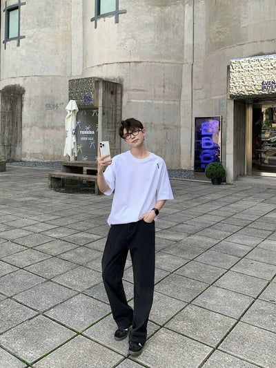 Zhou Washed Straight Jeans-korean-fashion-Jeans-Zhou's Closet-OH Garments