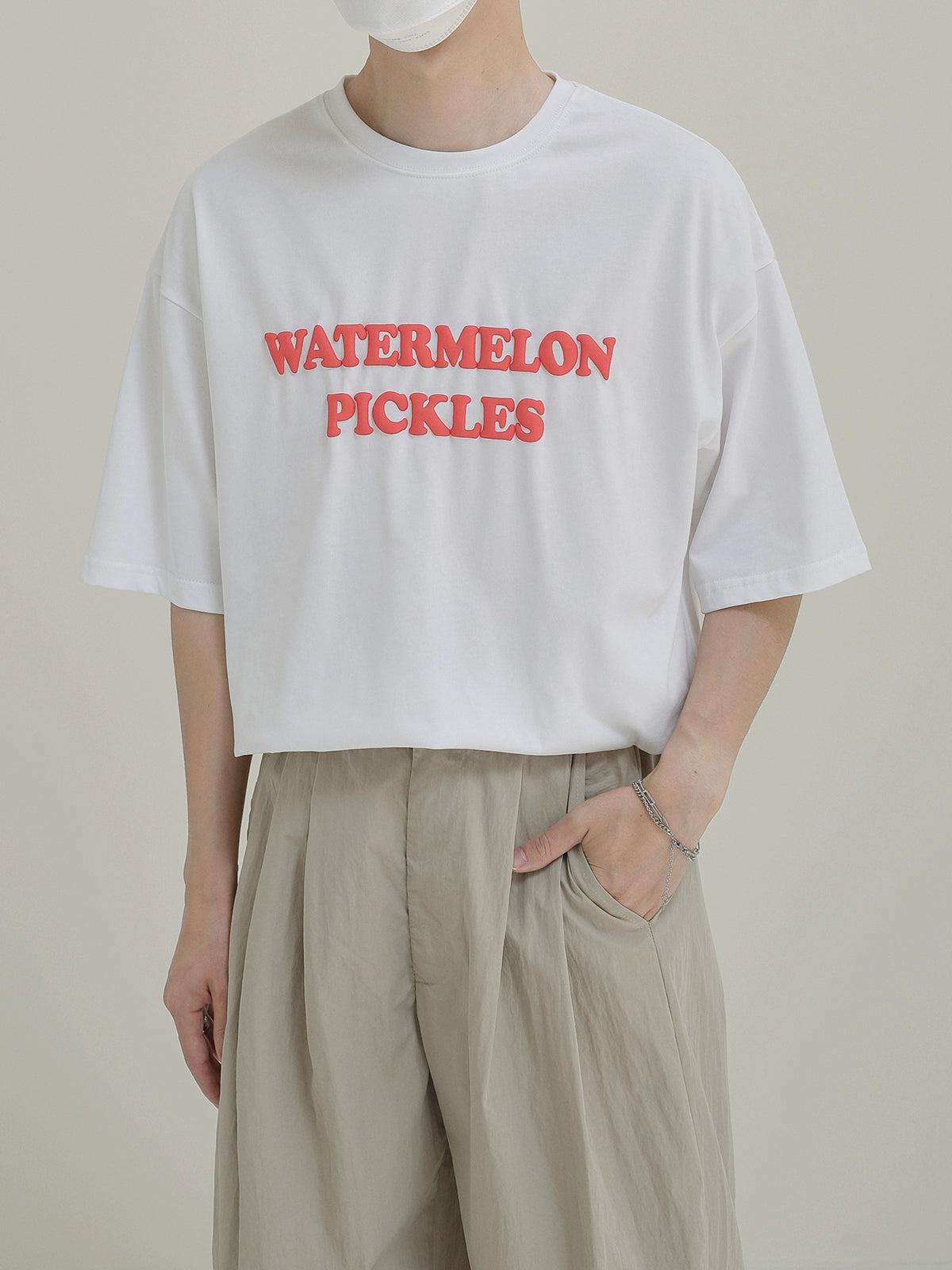 Zhou Watermelon Pickles T-Shirt-korean-fashion-T-Shirt-Zhou's Closet-OH Garments