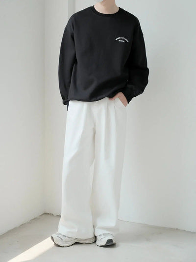 Zhou West Pavilion Museum Crewneck-korean-fashion-Crewneck-Zhou's Closet-OH Garments