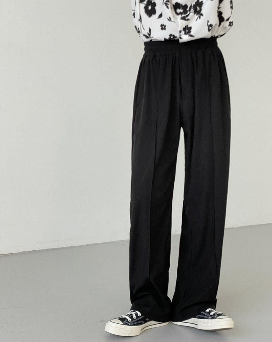 Zhou Wide Cut Pleated Pants-korean-fashion-Pants-Zhou's Closet-OH Garments