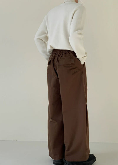 Zhou Wide Leg Gartered Pants-korean-fashion-Pants-Zhou's Closet-OH Garments