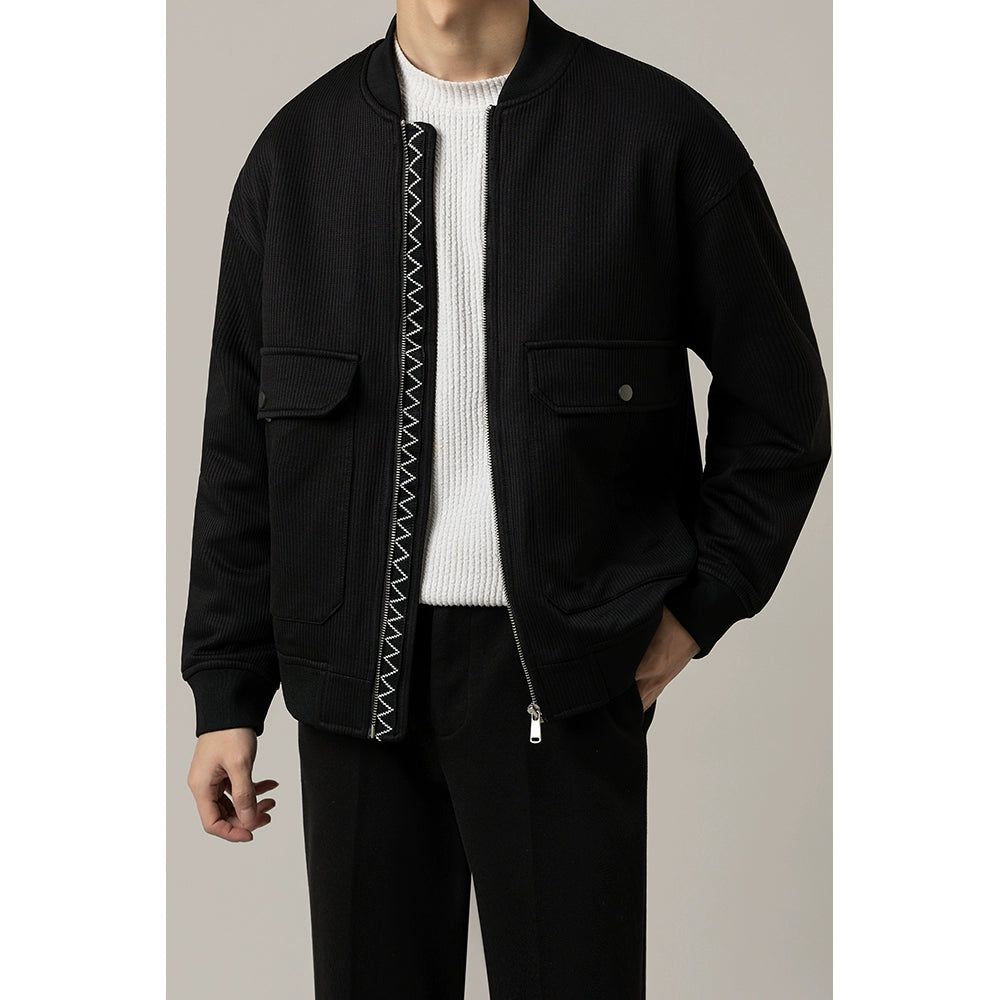 Zhou Wide Pocket Corduroy Jacket-korean-fashion-Jacket-Zhou's Closet-OH Garments