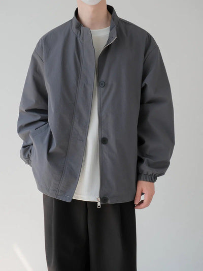 Zhou Wide Soft Shell Jacket-korean-fashion-Jacket-Zhou's Closet-OH Garments