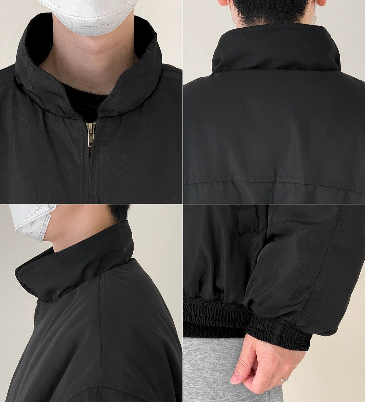 Zhou Workwear Ruched Hem Puffer Jacket-korean-fashion-Jacket-Zhou's Closet-OH Garments