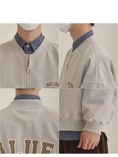 Zhou Zippered Comfty Jacket-korean-fashion-Jacket-Zhou's Closet-OH Garments