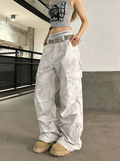 ZZ Large Pockets Loose Cargo Pants-korean-fashion-Pants-ZZ's Closet-OH Garments