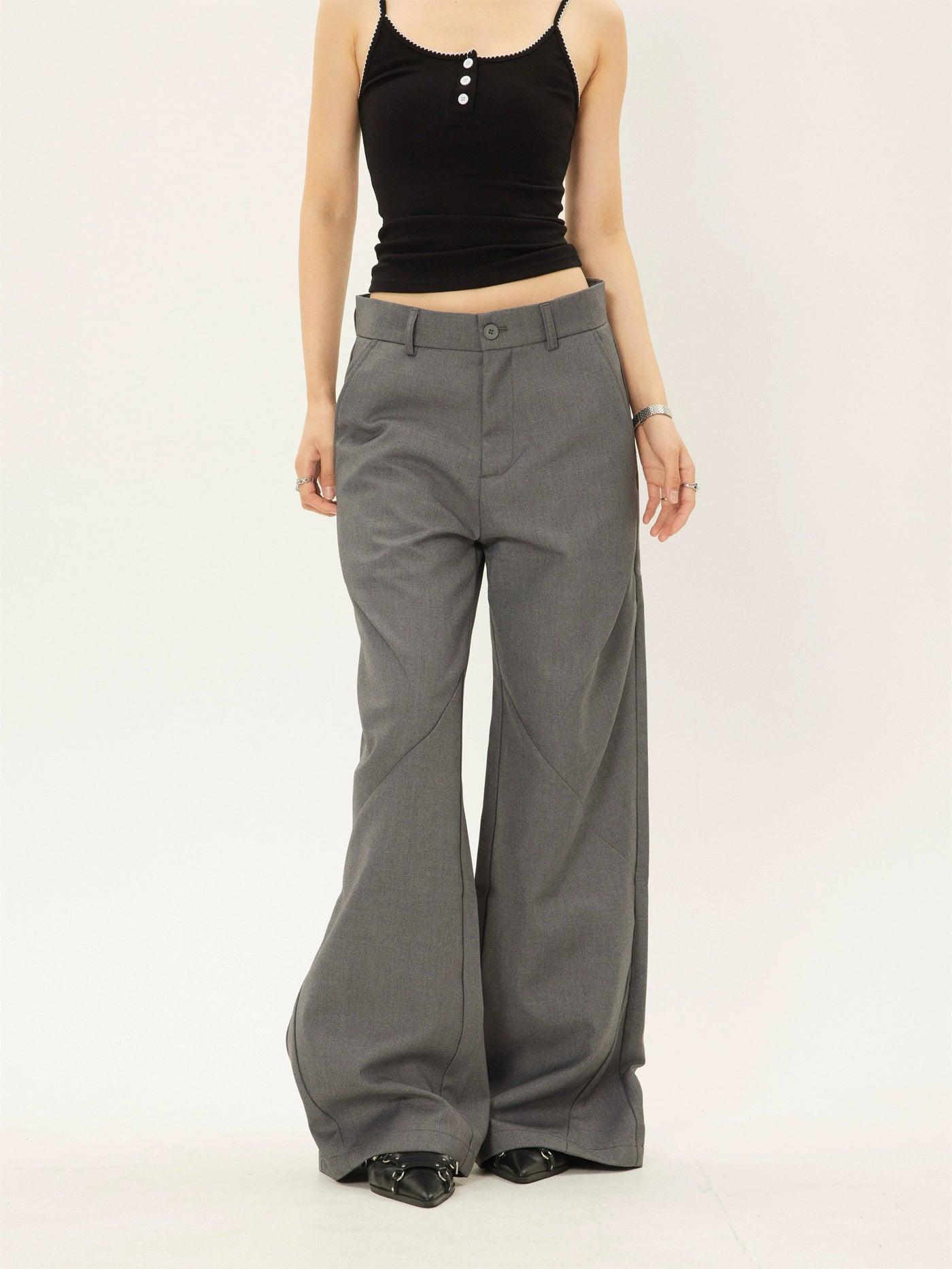 ZZ Office Wide Suit Pants-korean-fashion-Pants-ZZ's Closet-OH Garments