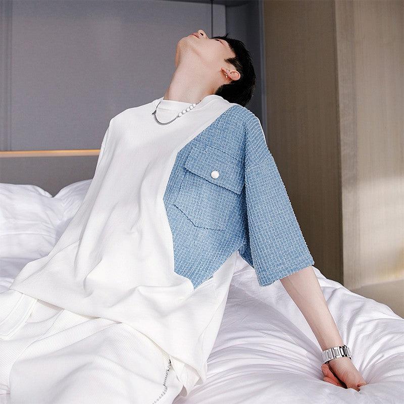 Chuan Attached Textured Fabric Shirt-korean-fashion-Shirt-Chuan's Closet-OH Garments