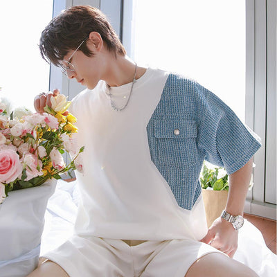 Chuan Attached Textured Fabric Shirt-korean-fashion-Shirt-Chuan's Closet-OH Garments