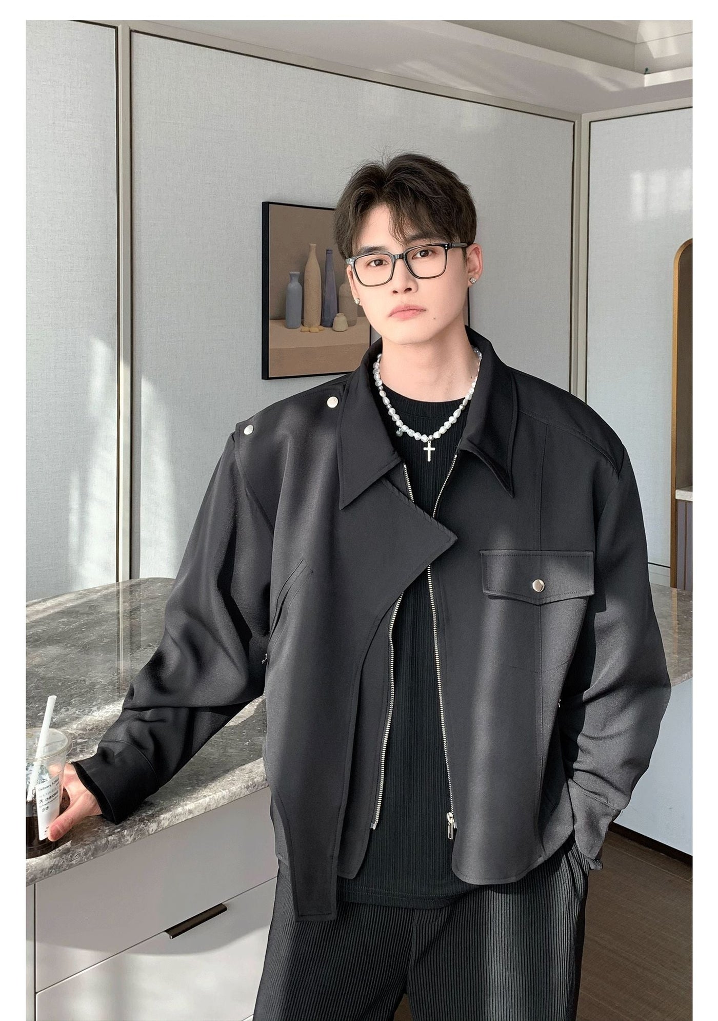 Cui Boxy Harrington Jacket-korean-fashion-Jacket-Cui's Closet-OH Garments