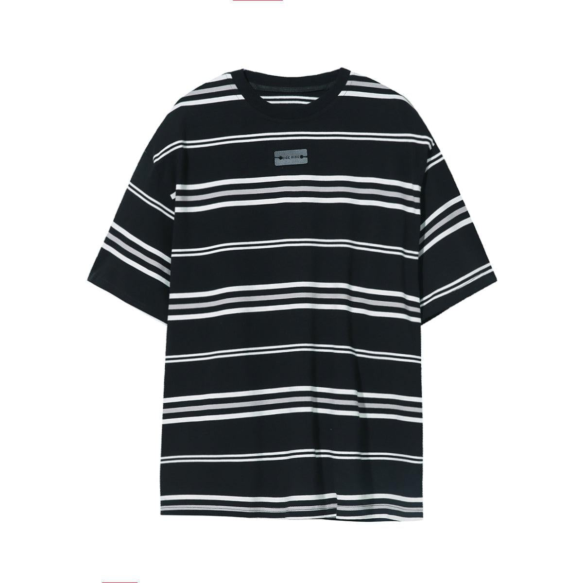 Cui Chunky and Thin Stripes T-Shirt-korean-fashion-T-Shirt-Cui's Closet-OH Garments